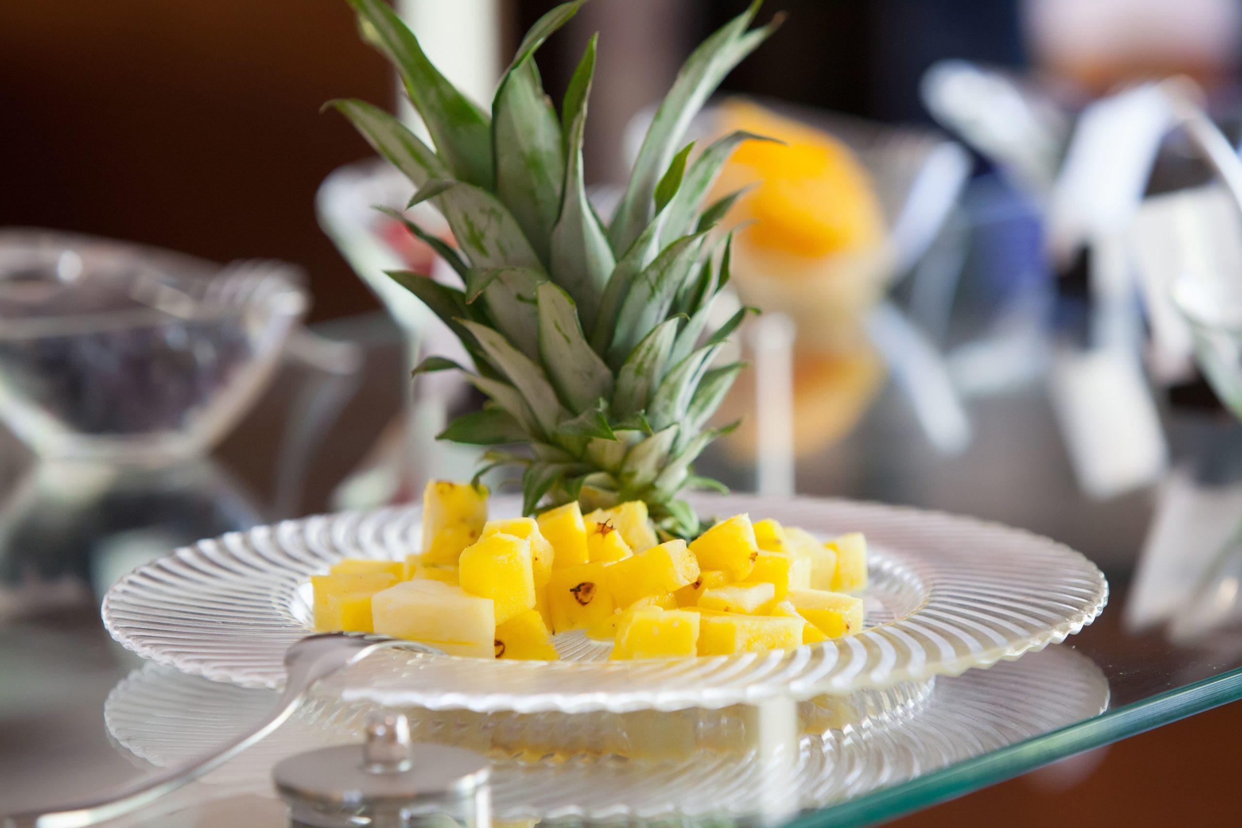Das Reinisch Hotel Frühstück Ananas